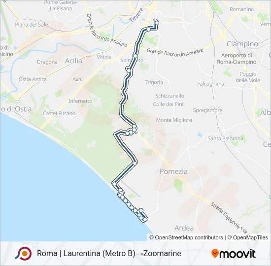 COTRAL Bus Line Map