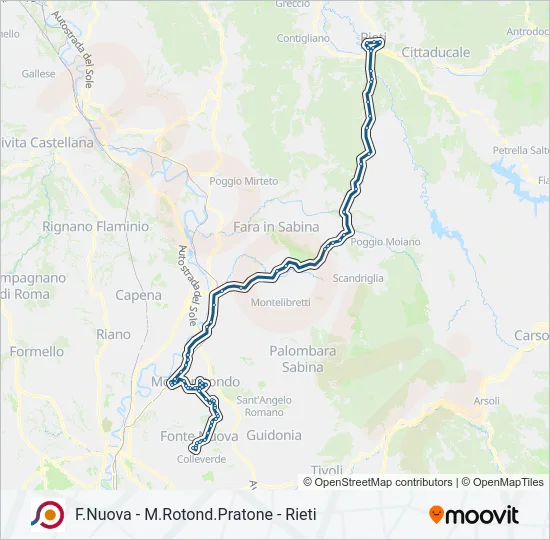 COTRAL Bus Line Map