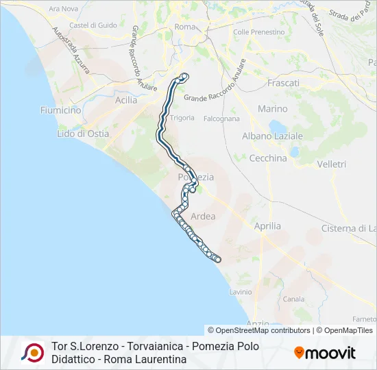COTRAL Bus Line Map