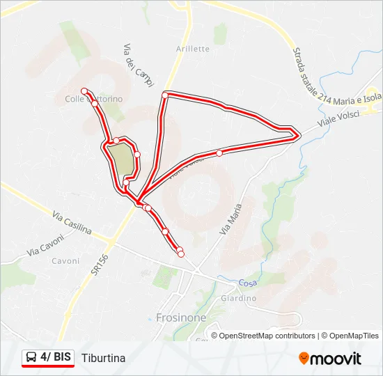 4/ BIS Bus Line Map