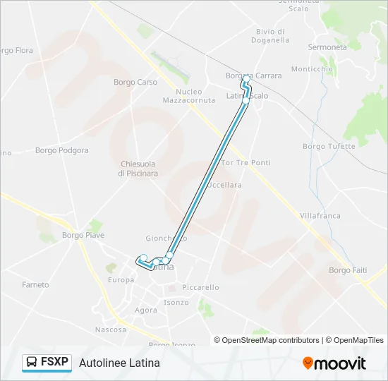 FSXP Bus Line Map