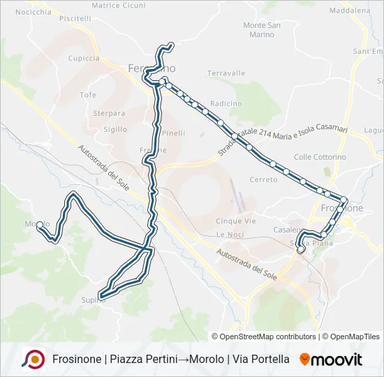COTRAL Bus Line Map