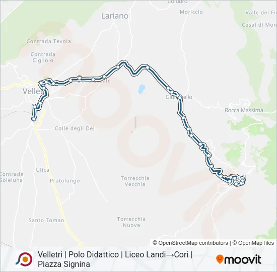 COTRAL Bus Line Map