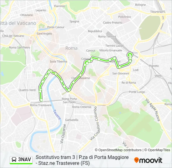 3NAV Bus Line Map