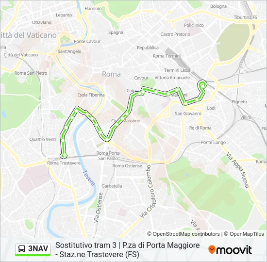 3NAV Bus Line Map