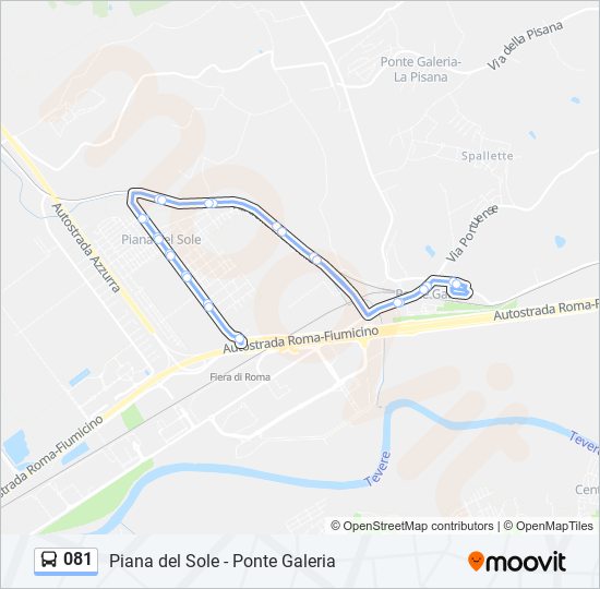 081 Route Schedules Stops And Maps Sabbadinofiera Di Roma Fl1