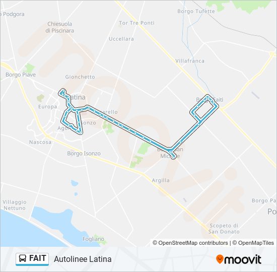 FAIT bus Line Map