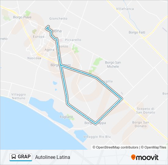 GRAP bus Line Map