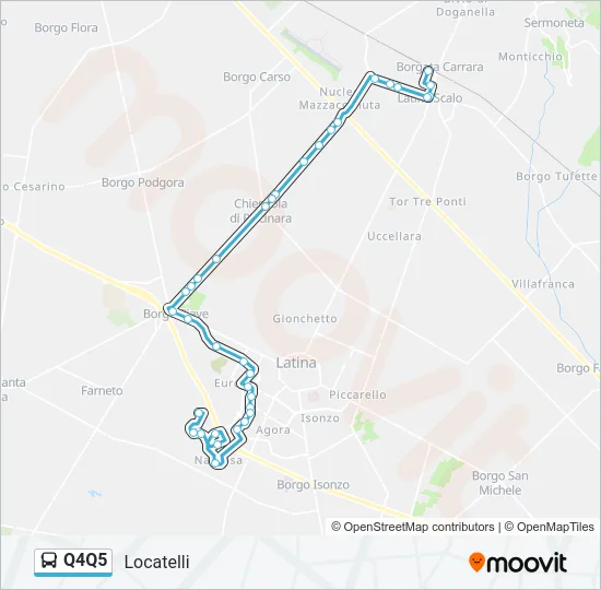 Q4Q5 Bus Line Map