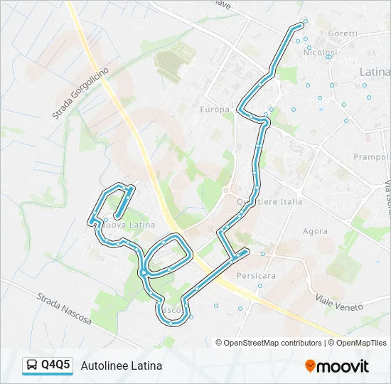 Q4Q5 Bus Line Map