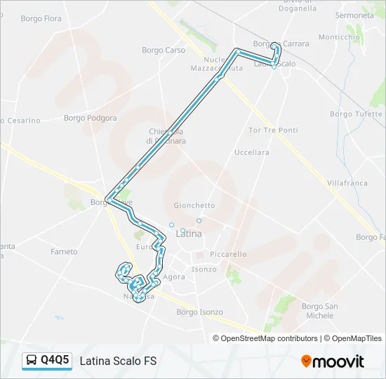 Q4Q5 Bus Line Map