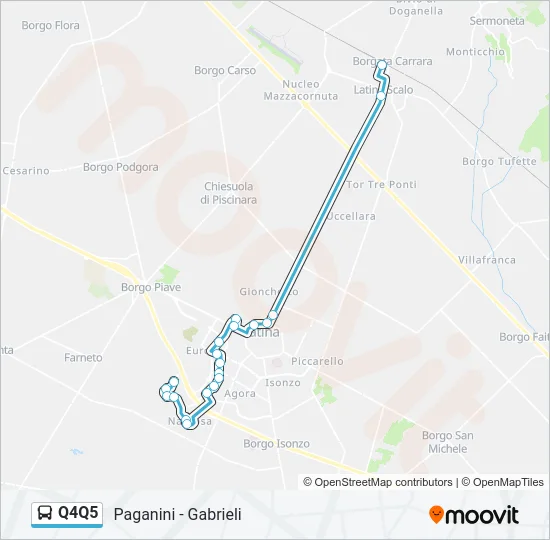 Q4Q5 Bus Line Map