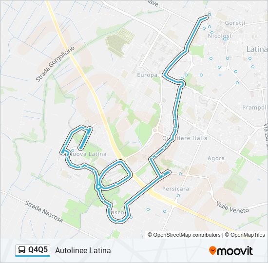 Q4Q5 bus Line Map