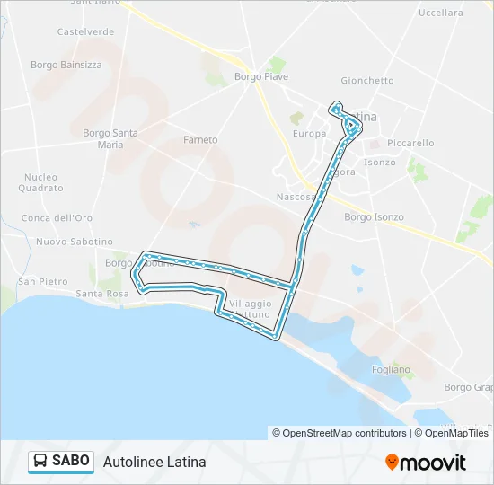 SABO Bus Line Map