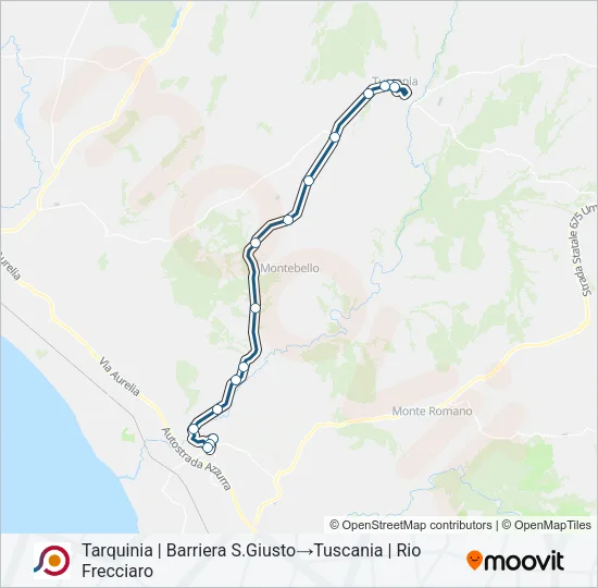COTRAL Bus Line Map