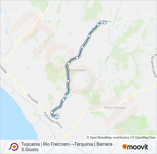 COTRAL Bus Line Map