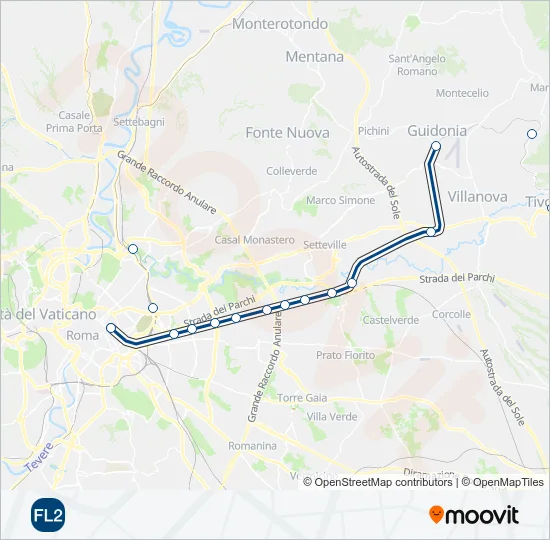 FL2 Train Line Map