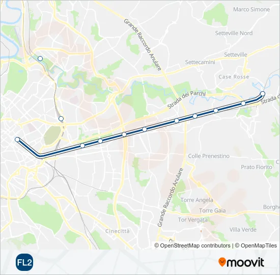 FL2 Train Line Map