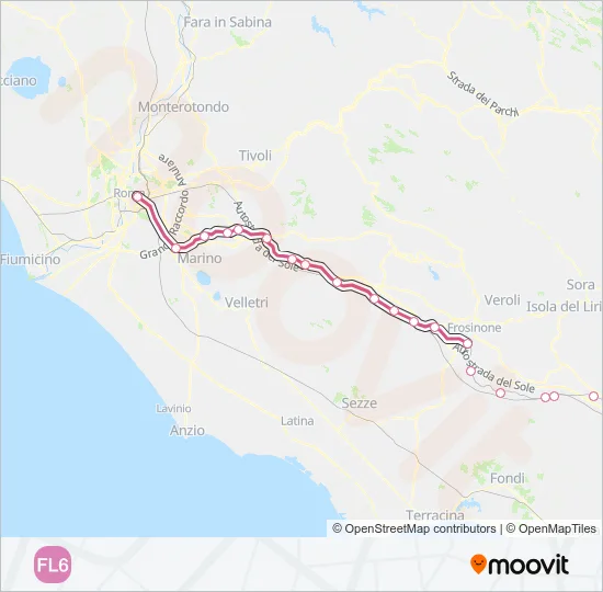 FL6 Train Line Map