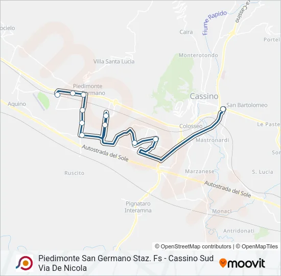 COTRAL Bus Line Map