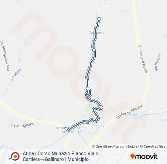 COTRAL Bus Line Map