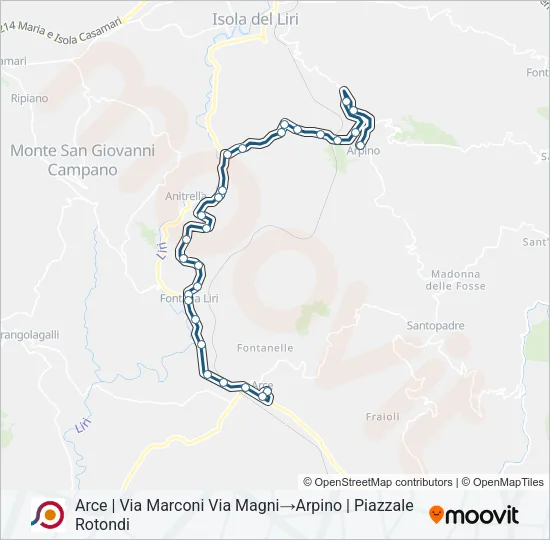 COTRAL Bus Line Map