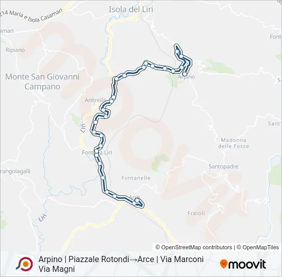 COTRAL Bus Line Map