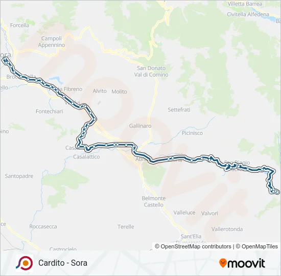 COTRAL Bus Line Map