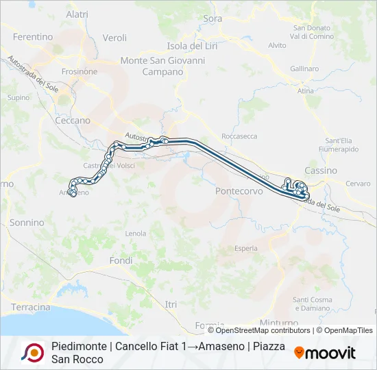 COTRAL Bus Line Map