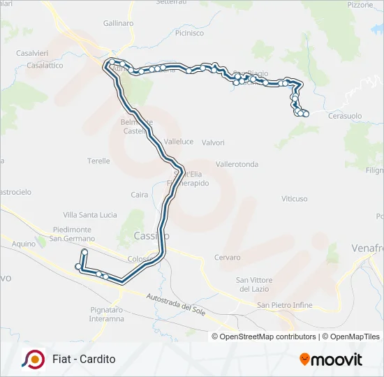 COTRAL Bus Line Map