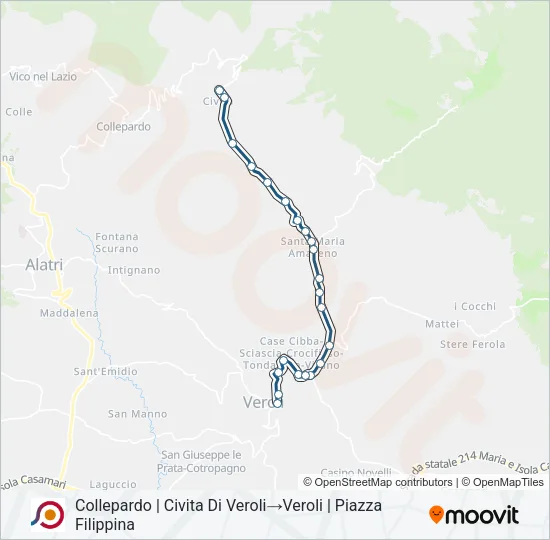 COTRAL Bus Line Map