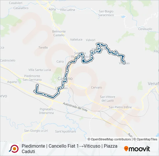 COTRAL Bus Line Map