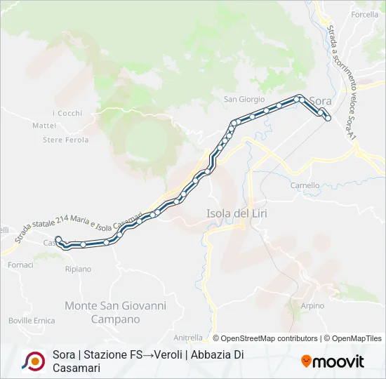 COTRAL Bus Line Map