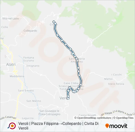 COTRAL Bus Line Map