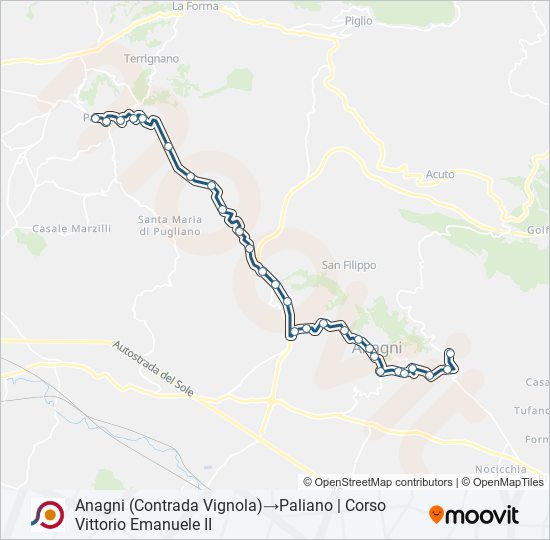 COTRAL bus Line Map