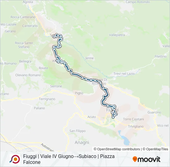 COTRAL Bus Line Map