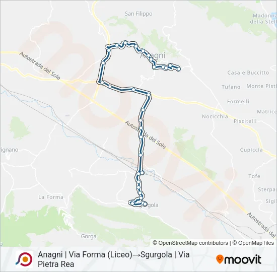 COTRAL Bus Line Map