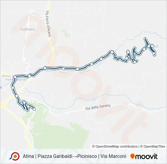 COTRAL Bus Line Map