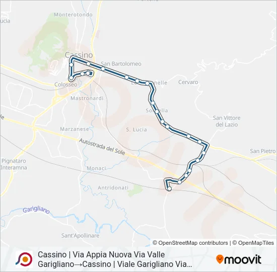 COTRAL Bus Line Map