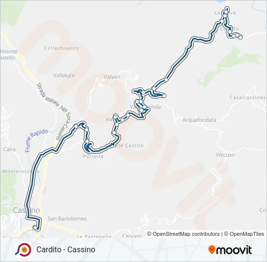 COTRAL Bus Line Map