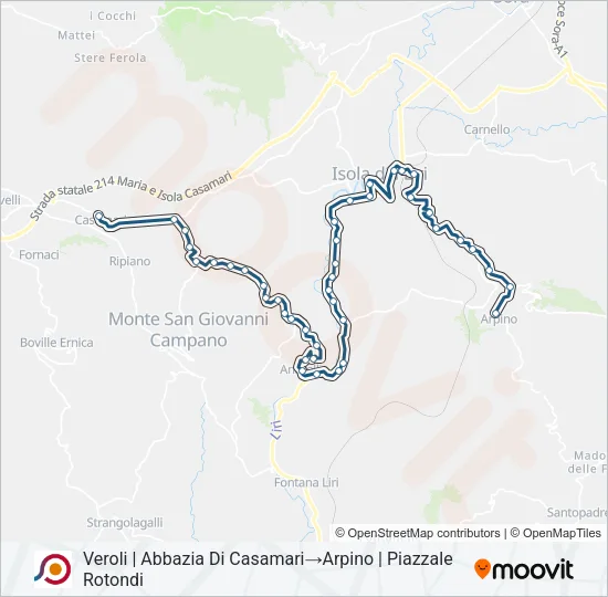 COTRAL Bus Line Map