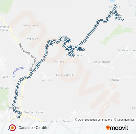 COTRAL Bus Line Map