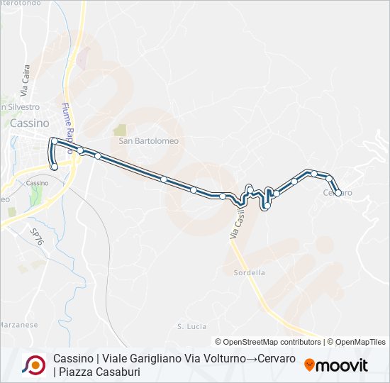 COTRAL bus Line Map