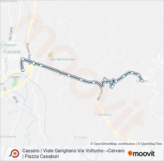 COTRAL Bus Line Map
