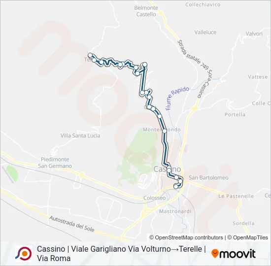 COTRAL Bus Line Map