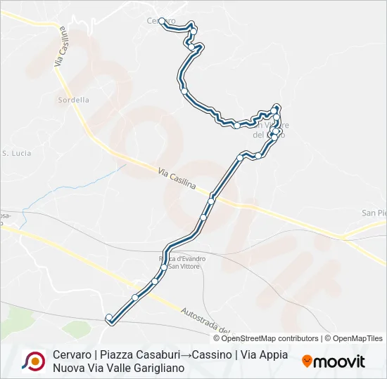 COTRAL Bus Line Map