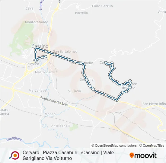 COTRAL Bus Line Map