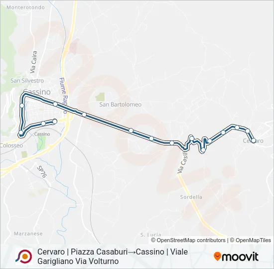 COTRAL Bus Line Map