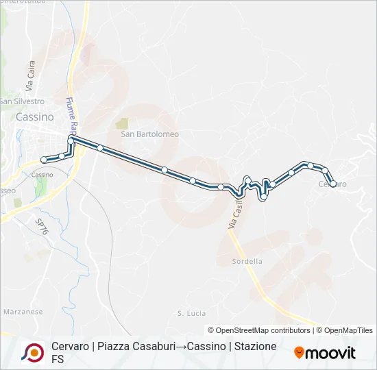 COTRAL Bus Line Map