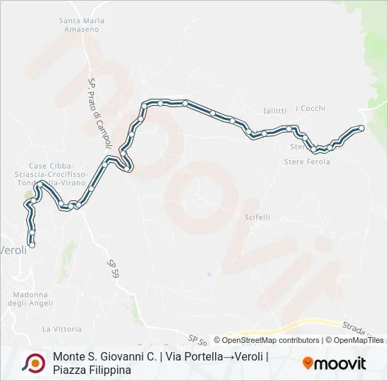 COTRAL Bus Line Map